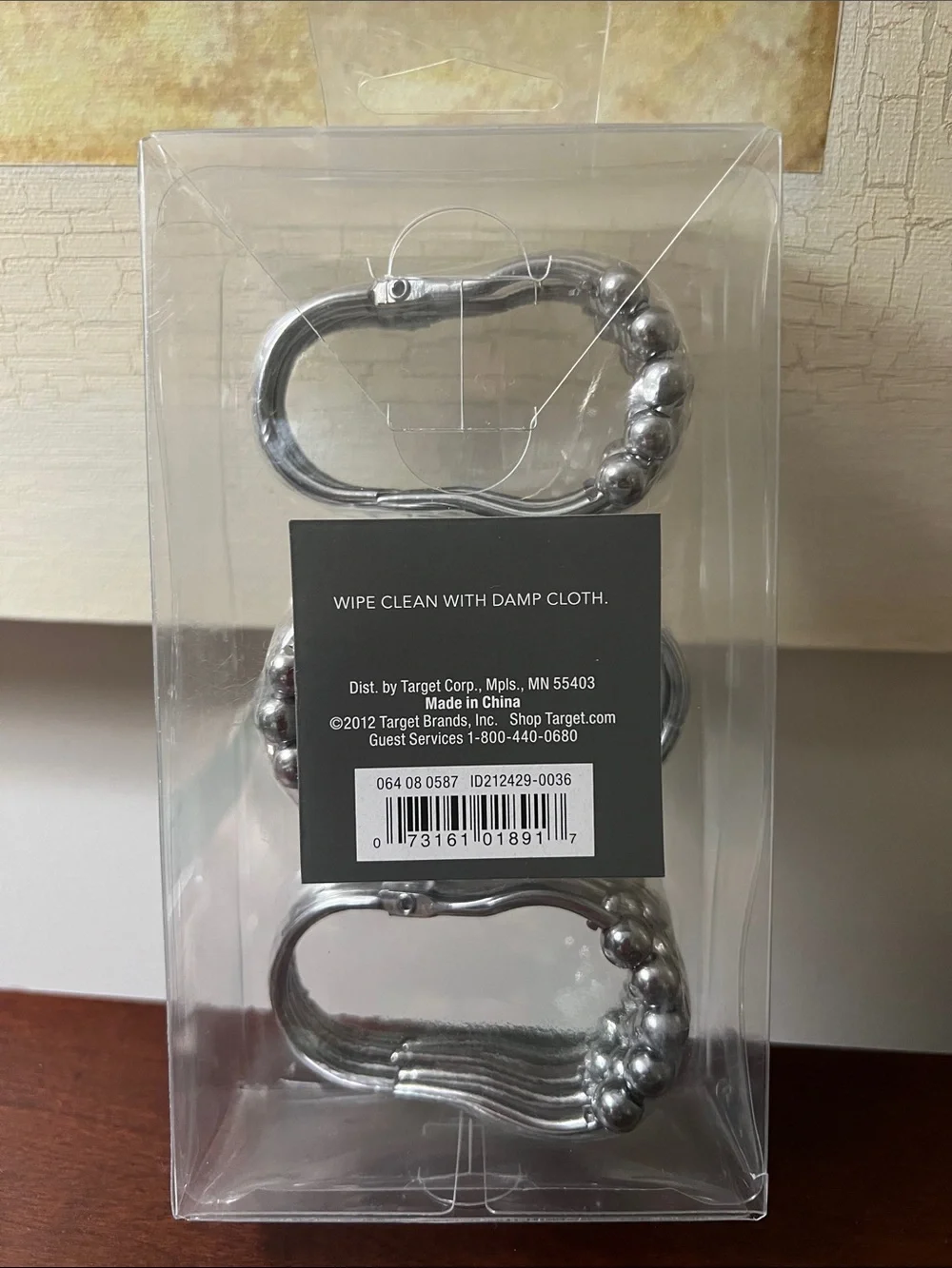Threshold 12 Pack Shower Hooks